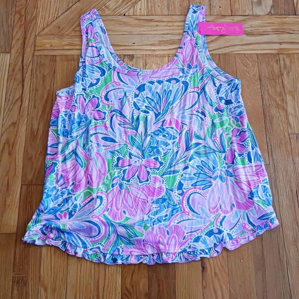 NWT Lilly Pulitzer PJ Top XL